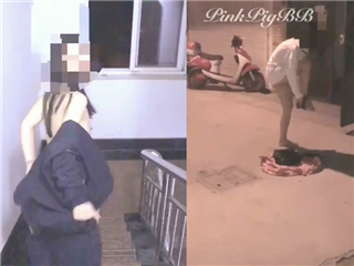 露出达人萍萍-全裸夜探居民楼