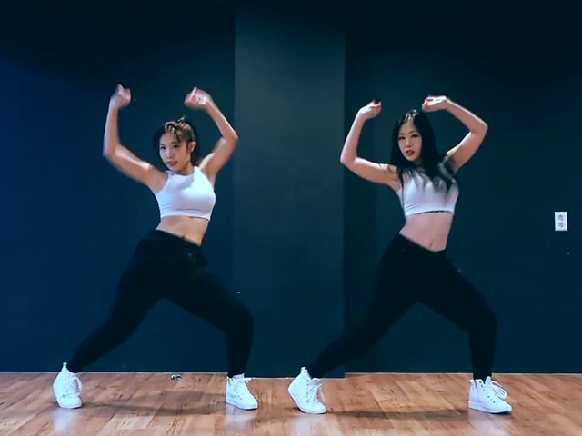 韩国舞蹈队waveya热舞 女子双人扭腰热舞