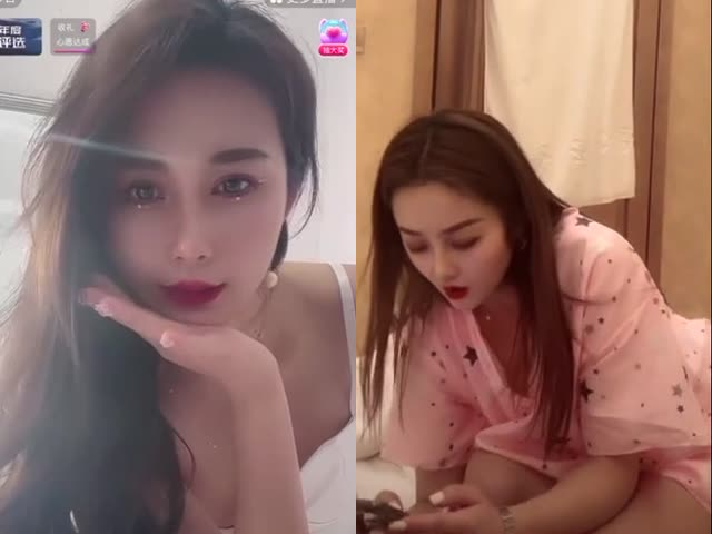 抖音快手直播间意外走光露奶头露阴部