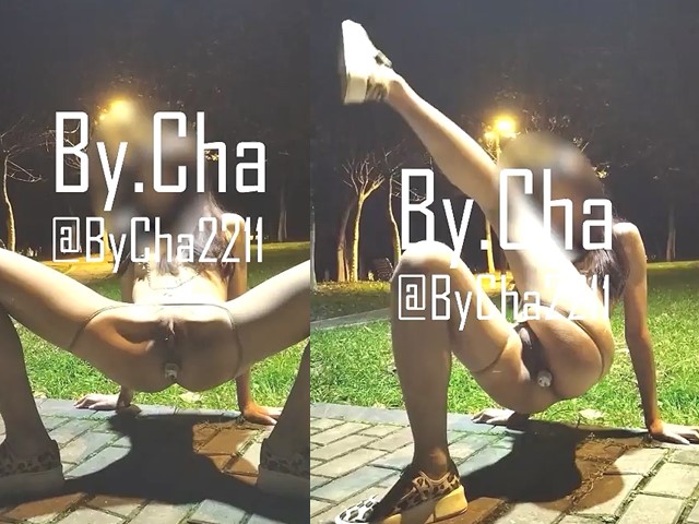 查小理《ByCha2211》- 塞着肛塞露出的母狗