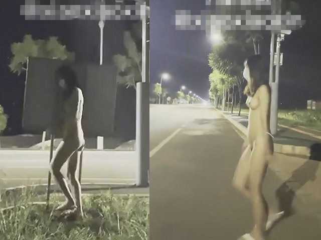 身材苗条网红『小小星』全裸公园街道露出2