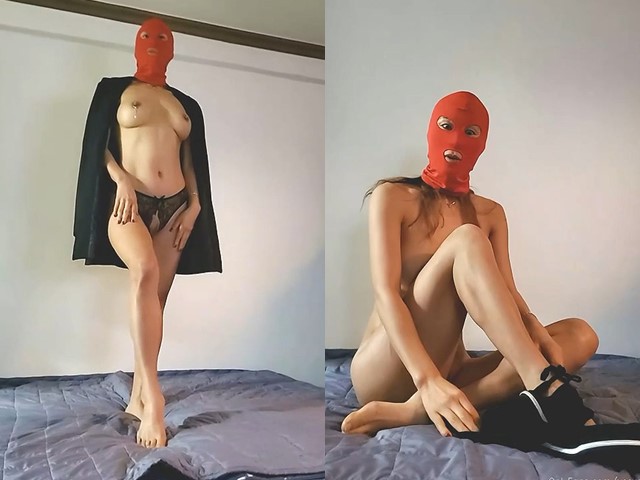 韩国yesyo 变装危险份子 蒙面头套紧身皮衣 饭店休息