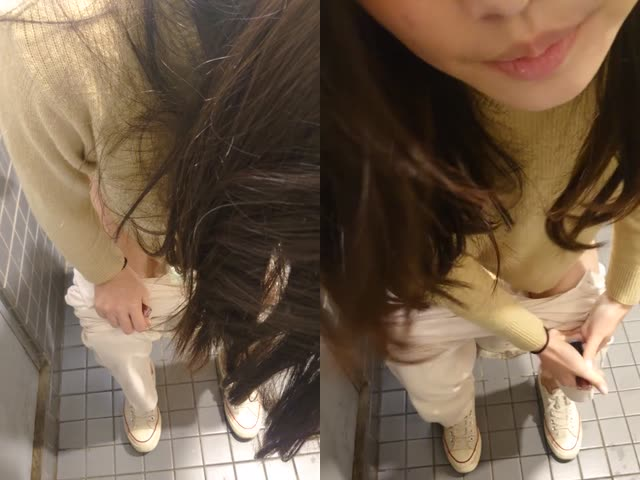 在咫尺细细观赏妹子尿尿