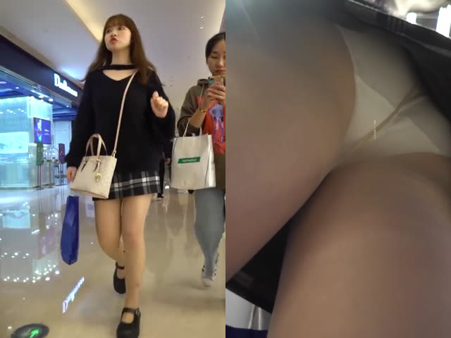 4K超清抄底商城三位年轻貌美MM