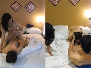 身材超赞颜值又高的姐妹花共享男人