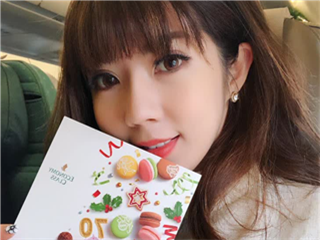 臉蛋精致.長相甜美的華航空姐Qbee張比比出軌婚外情