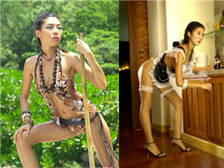 因拍摄成人画报引起诽议的“2008韩国小姐”季军得主金喜庆