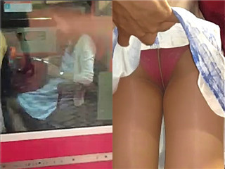 手扶梯偷拍裙底风光3