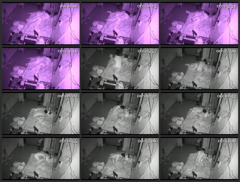 门市铺网络摄像头破解TP年轻夫妻下班打烊店内住宿睡前一起看动作片助兴脱光连抠带吸啪啪啪激情四射