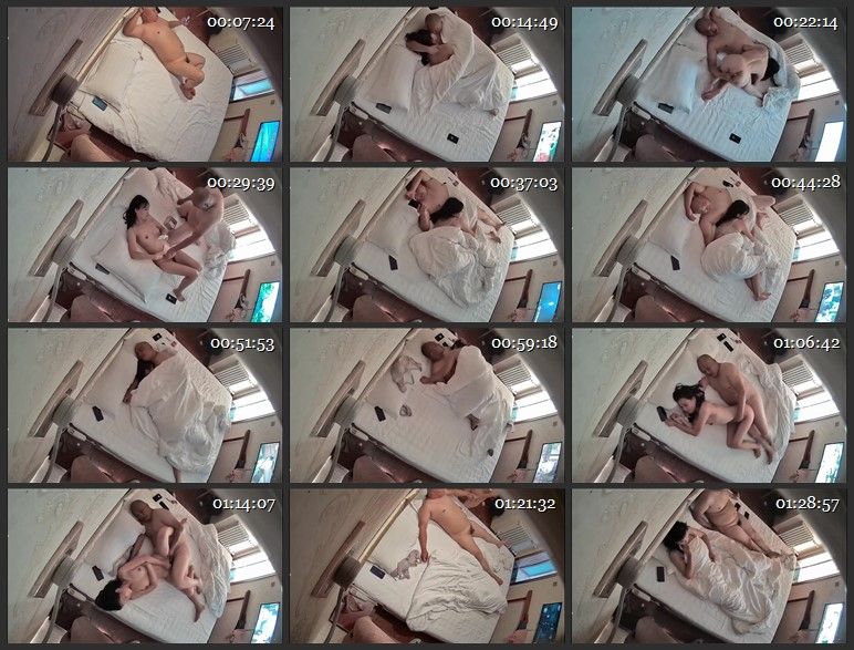 2020最新，近视角高清大床主题精选-光头胖哥带着风骚小姨子开房操逼