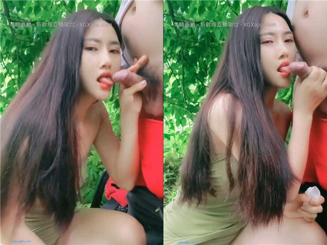 【户外啪啪】挺漂亮的年轻美女户外给汉子口活啪啪