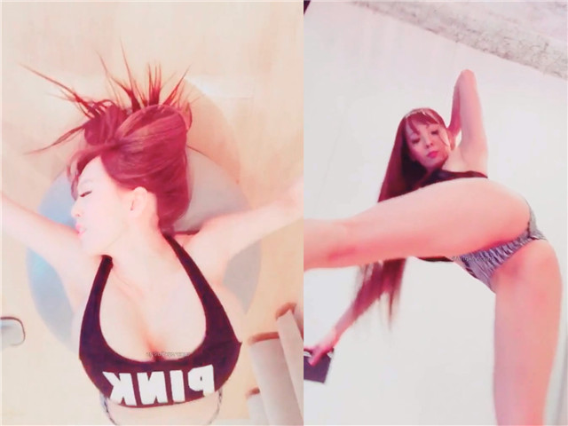 超级巨乳日系女优私拍黑色皮衣　泡温泉玩奶子