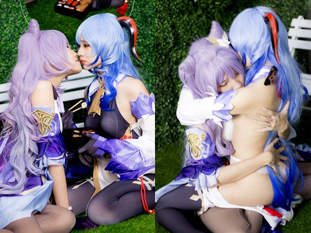 极品漂亮COS双女神，下海拍片舔鲍互摸超精彩