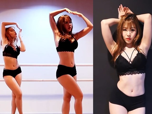 韩国舞蹈队waveya热舞 女子双人扭腰热舞