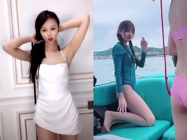 抖音快手直播间意外走光露奶头露阴部