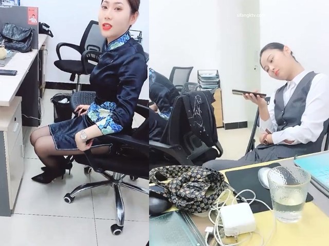 佛山院子售楼部白天潜规则 与女同事直接到厕所啪啪