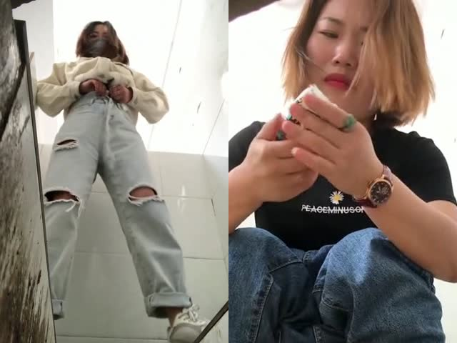 四月精品厕拍大神潜入路边沟厕近距离全景正面偷拍