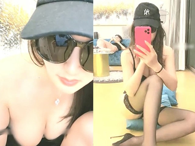 《網紅整容臉-閨蜜姐妹花》酒店開房互動果聊