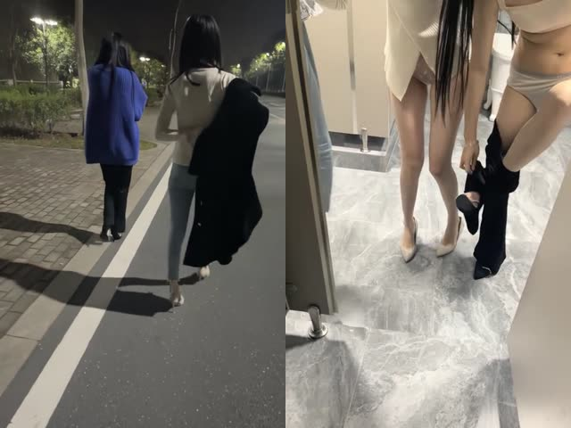 杭州街头，挑战公厕性爱，【初恋的香味】