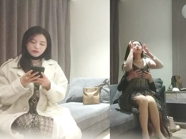 170CM顶级外围女神,美腿长裙坐身上揉胸