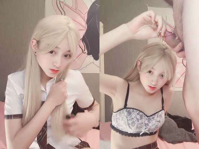 清纯甜美少女！JK装活力十足，被胖大叔爆操