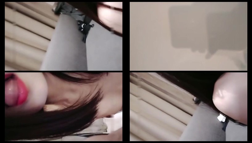 高颜值眼镜娘『大二吞精学妹』粉丝约啪，又美又骚口技精湛，被按着头猛插口爆吃精