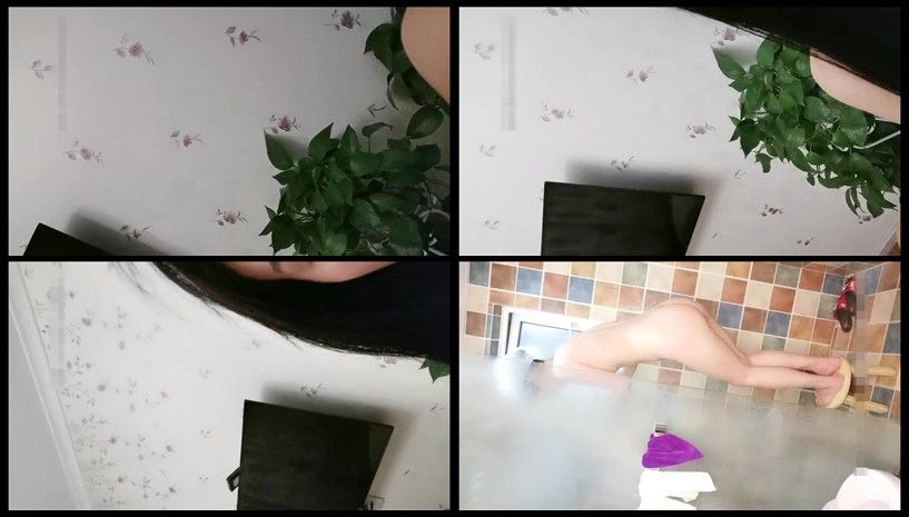 重庆妹子约炮友来家试用新买的润滑液，口交抠穴玩得不亦乐乎，浴室撒尿掰穴大白臀视觉冲击强