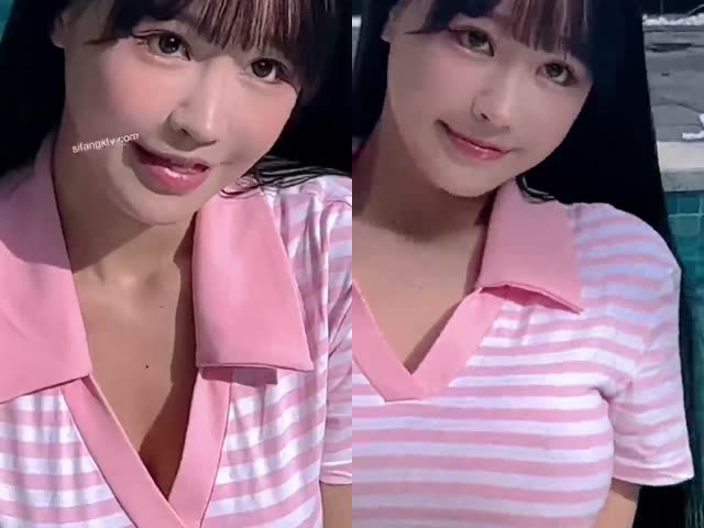 秀人顶流巨乳女神 朱可儿 11月最新西双版纳条纹泳衣凸点勒B 