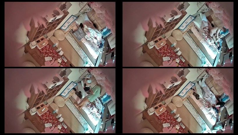 情趣酒店日式主题房摄像头偷拍情侣开房早上起床来一炮