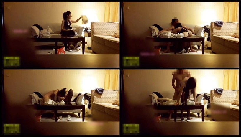 康先生江苏酒店爆操性感黑丝大长腿美女，魔鬼身材，翘臀爆乳，没太诱惑在沙发上撕破黑丝直接开操，最后在茶几上她!